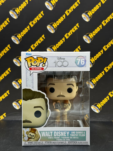 Walt Disney and Dumbo & Timothy Plush #76 - Disney 100