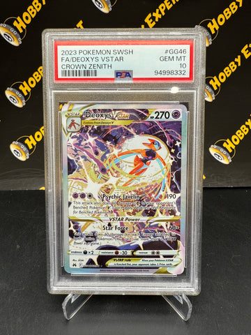 Deoxys VSTAR #GG46 - Crown Zenith - PSA 10