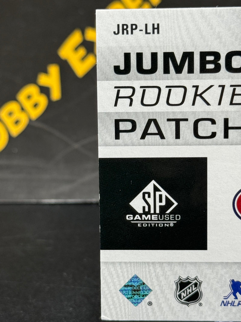 Lane Hutson Jumbo Rookie Patch /25 - Montreal Canadiens - SP Game Used