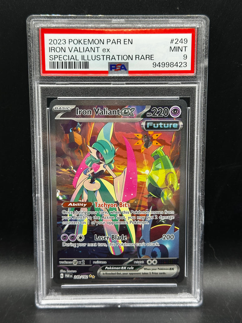 Iron Valiant ex - Special Illustration Rare - Paradox Rift (PSA 9)