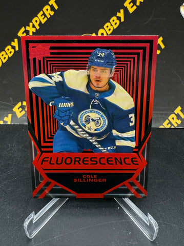Cole Sillinger Red Fluorescence - Columbus Blue Jackets #FL-22