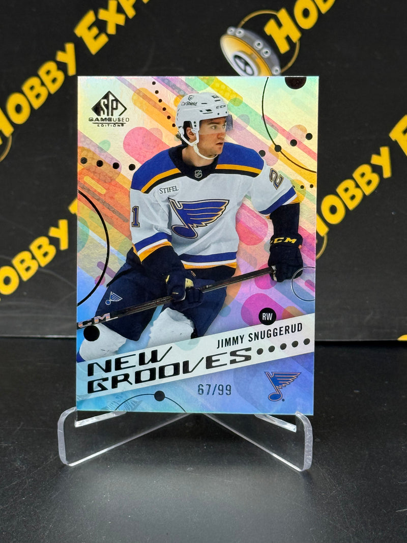 Jimmy Snuggerud New Grooves 67/99 - St. Louis Blues 2025-26 SP Game Used