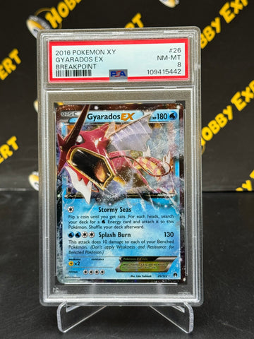 Gyarados EX #26 - XY Breakpoint - PSA 8