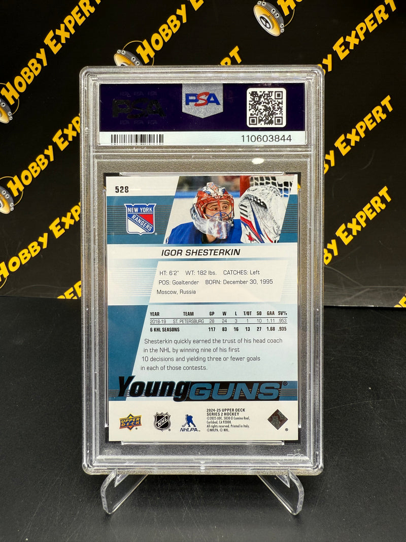 Igor Shesterkin Young Guns Renewed PSA 10 - New York Rangers