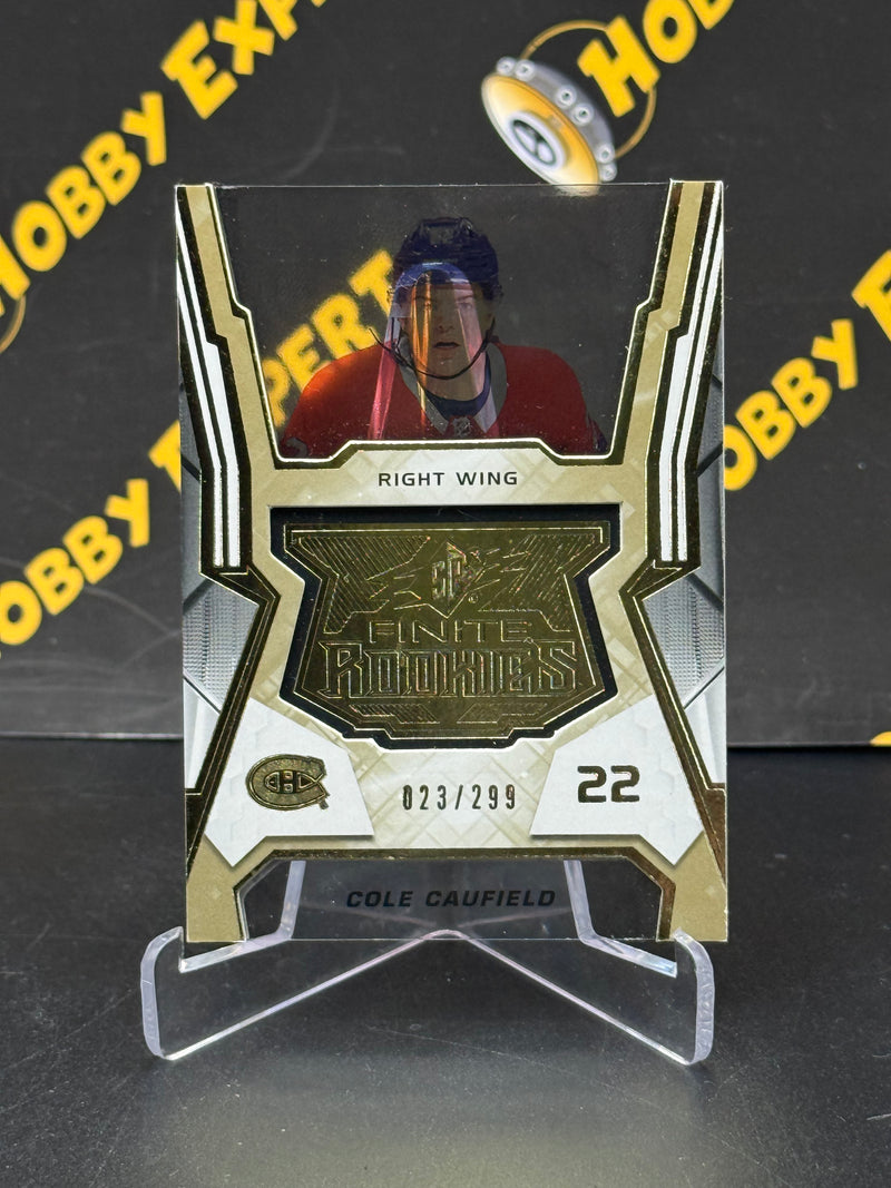 Cole Caufield 023/299 SPx Finite Rookies - Montreal Canadiens 2021-22 SPx