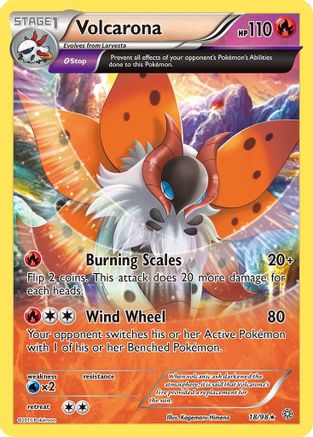 Volcarona (018/98) [XY  Ancient Origins] Reverse Holofoil - Rare