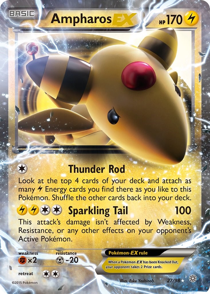 Ampharos EX [AOR - 27/98]