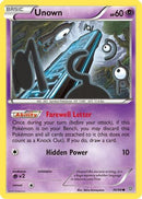 Unown (030/98) [XY  Ancient Origins] Reverse Holofoil - Common