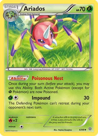 Ariados (006/98) [XY  Ancient Origins] - Uncommon