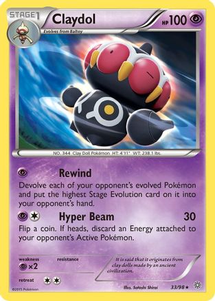 Claydol (33/98) [XY  Ancient Origins] Reverse Holofoil - Rare