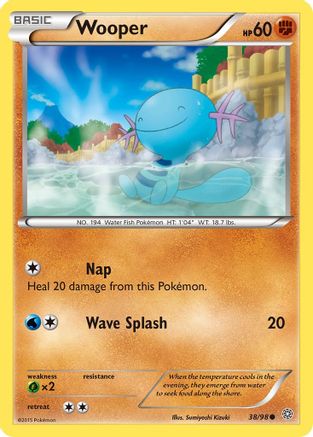Wooper (038/98) [XY  Ancient Origins] Reverse Holofoil - Common