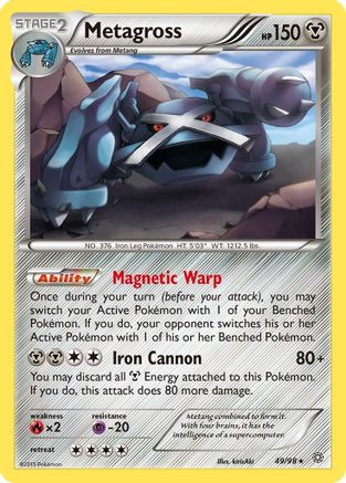 Metagross (049/98) [XY  Ancient Origins] - Rare