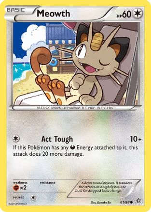 Meowth (061/98) [XY  Ancient Origins] - Common
