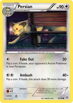 Persian (062/98) [XY  Ancient Origins] Reverse Holofoil - Common