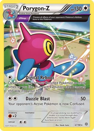 Porygon-Z (067/98) [XY  Ancient Origins] Reverse Holofoil - Holo Rare