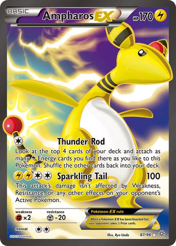 Ampharos EX (87 Full Art) [AOR - 87/98]