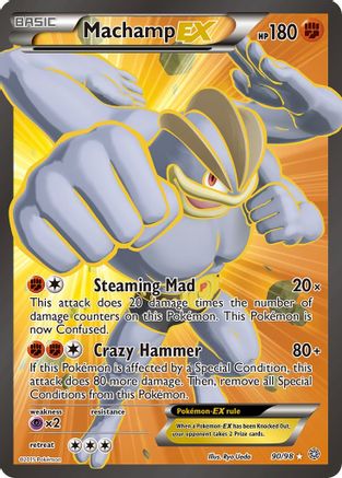 Machamp EX (90 Full Art) (90/98) [XY  Ancient Origins] Holofoil - Ultra Rare