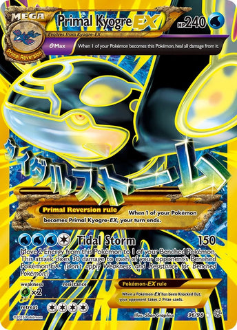 Primal Kyogre EX (Shiny Full Art) [AOR - 96/98]