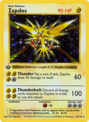 Zapdos (16) [Base Set Shadowless] 1st Edition Holofoil - Holo Rare