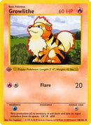 Growlithe (028) [Base Set Shadowless] 1st Edition - Uncommon