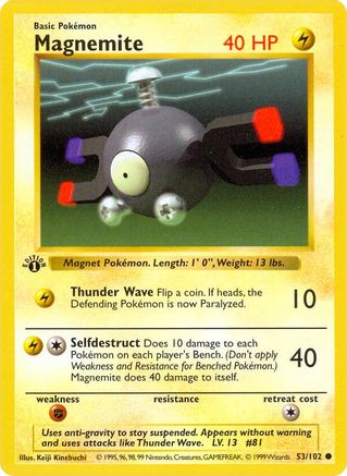 Magnemite (053) [Base Set Shadowless] 1st Edition - Common