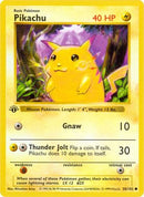 Pikachu (058) [Base Set Shadowless] 1st Edition - Common