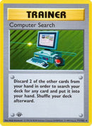 Computer Search (071) [Base Set Shadowless] 1st Edition - Rare