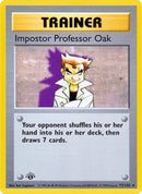 Impostor Professor Oak (73/102) [Base Set Shadowless] 1st Edition - Rare