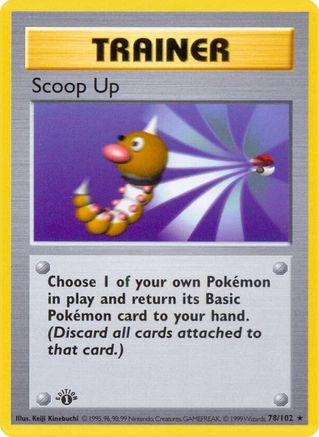 Scoop Up (078/102) [Base Set Shadowless] 1st Edition - Rare