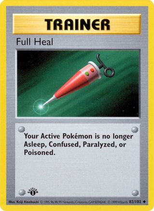 Full Heal (082) [Base Set Shadowless] 1st Edition - Uncommon