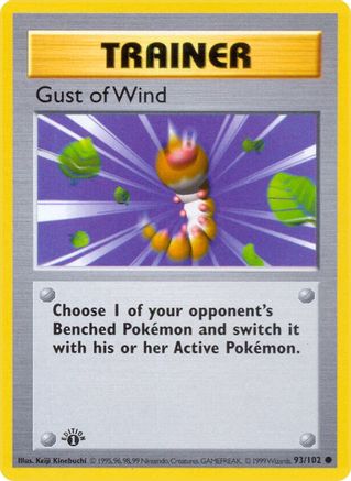 Gust of Wind (093) [Base Set Shadowless] 1st Edition - Common