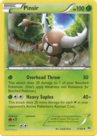 Pinsir (003/162) [XY  BREAKthrough] Reverse Holofoil - Uncommon