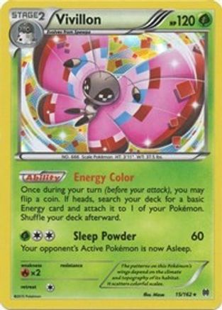 Vivillon (015/162) [XY  BREAKthrough] Holofoil - Holo Rare