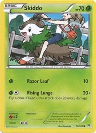 Skiddo (016/162) [XY  BREAKthrough] Reverse Holofoil - Common