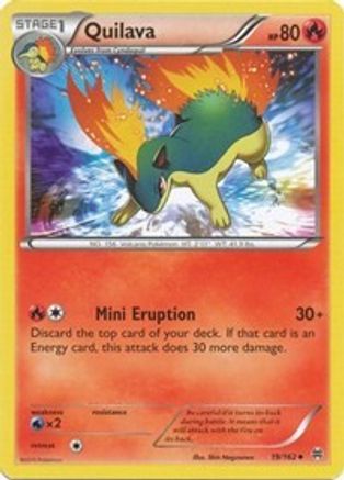 Quilava (019/162) [XY  BREAKthrough] Reverse Holofoil - Uncommon