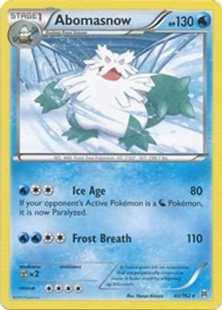 Abomasnow (040/162) [XY  BREAKthrough] - Rare