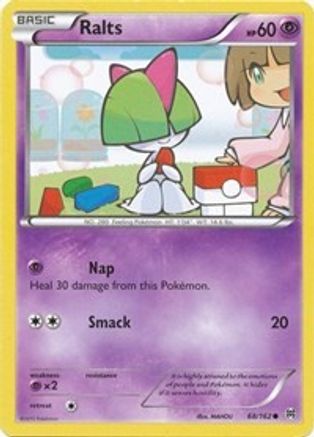 Ralts (068/162) [XY  BREAKthrough] Reverse Holofoil - Common