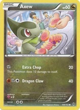Axew (109/162) [XY  BREAKthrough] Reverse Holofoil - Common
