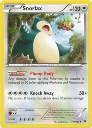 Snorlax (118/162) [XY  BREAKthrough] - Uncommon