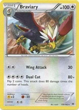 Braviary (130/162) [XY  BREAKthrough] Reverse Holofoil - Rare