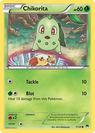 Chikorita (001/122) [XY  BREAKpoint] Reverse Holofoil - Common