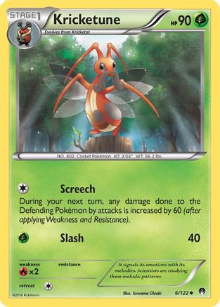 Kricketune (006/122) [XY  BREAKpoint] Reverse Holofoil - Uncommon