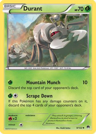 Durant (9/122) [XY  BREAKpoint] Reverse Holofoil - Uncommon