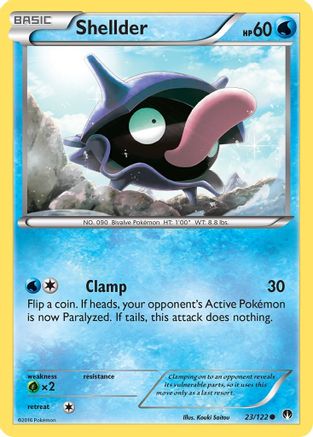 Shellder (023/122) [XY  BREAKpoint] Reverse Holofoil - Common