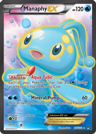 Manaphy EX (Full Art) (116/122) [XY  BREAKpoint] Holofoil - Ultra Rare