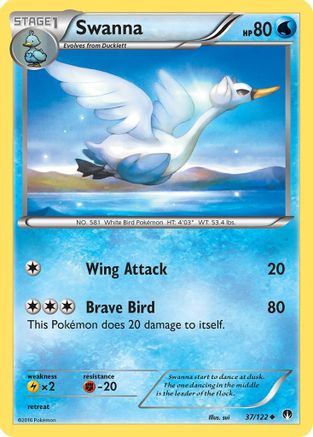 Swanna (037/122) [XY  BREAKpoint] - Uncommon