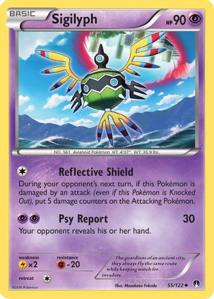 Sigilyph (055/122) [XY  BREAKpoint] Reverse Holofoil - Uncommon