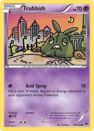 Trubbish (056/122) [XY  BREAKpoint] Reverse Holofoil - Common