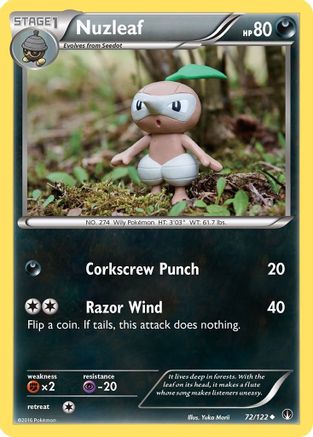 Nuzleaf (072/122) [XY  BREAKpoint] Reverse Holofoil - Uncommon