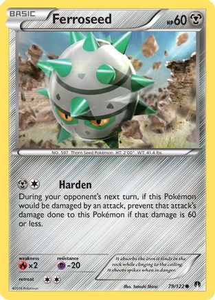 Ferroseed (079/122) [XY  BREAKpoint] Reverse Holofoil - Common